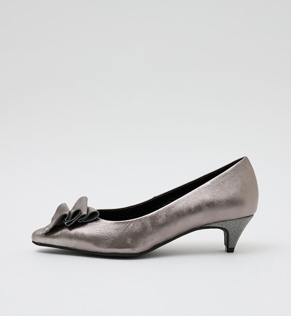 AU BANNISTER「ドレープパンプス」|パンプス|シルバー