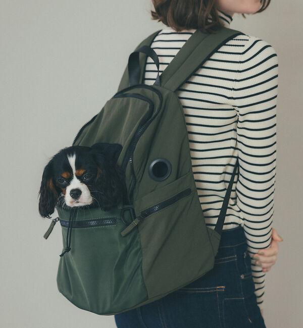 LOWELL things「MATIE/ペットリュックミニ【Direction by 有末 麻祐子】」|その他|カーキ