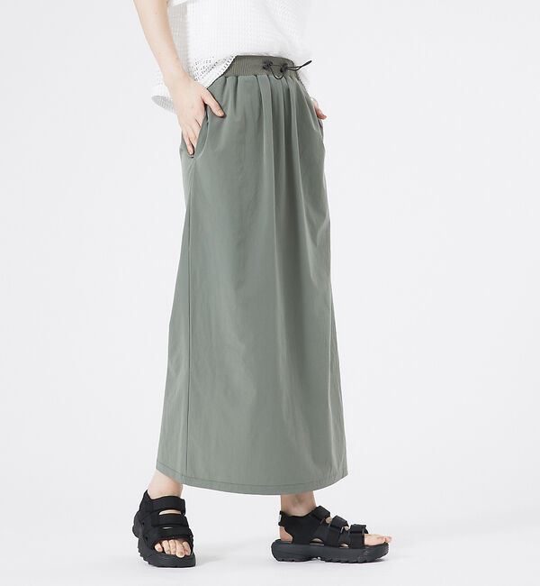 abahouse mavie「ナイロンストレッチロングスカート」|スカート|