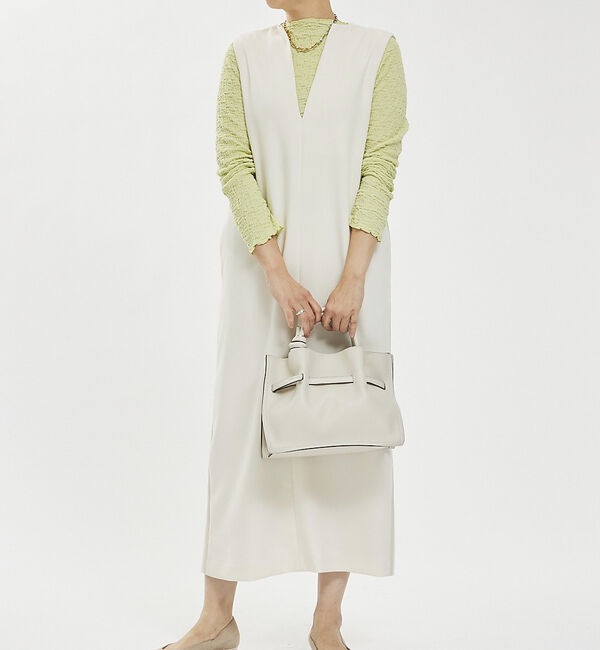 abahouse mavie「【大人のいちまんワンピ】ダブルクロスジャンパーワンピ」|ジャンパースカート|