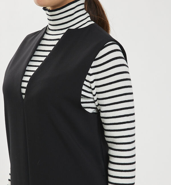 abahouse mavie「【大人のいちまんワンピ】ダブルクロスジャンパーワンピ」|ジャンパースカート|