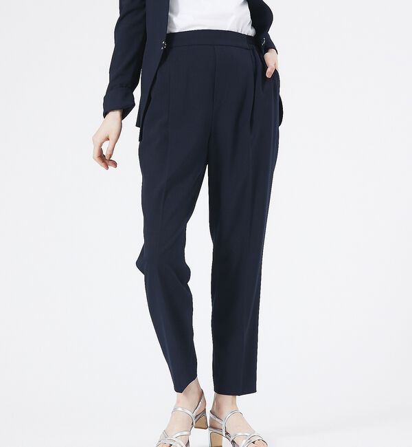 abahouse mavie「【エニデイカセット】タックテーパードパンツ」|スラックス|