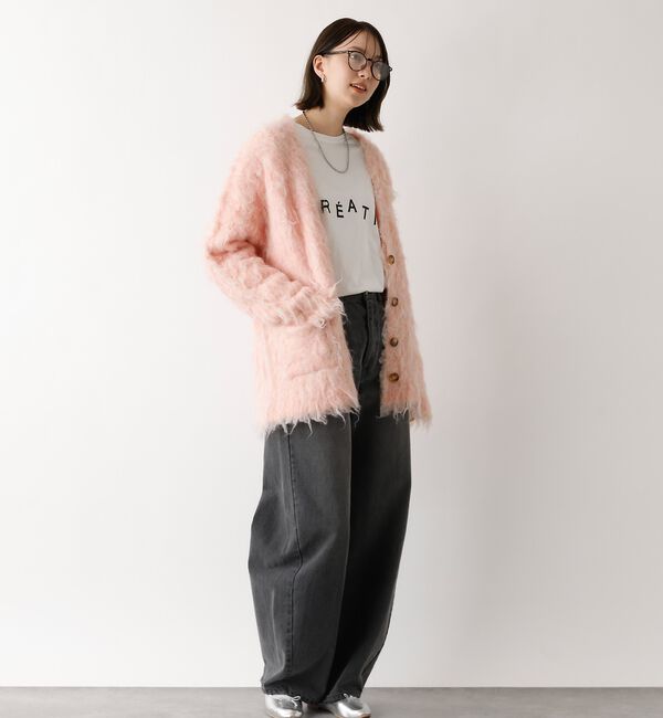 abahouse mavie「【GISELe 4月号掲載】ウォッシュドバレルジーンズ」|デニム|