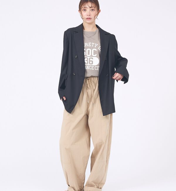 abahouse mavie「【セットアップ対応】ライトメランジダブルジャケット/長袖/シーズンレス」|その他|