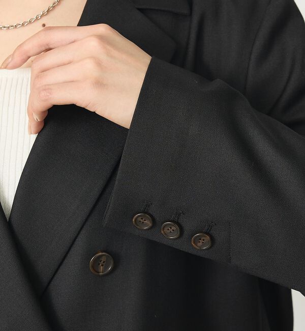 abahouse mavie「【セットアップ対応】ライトメランジダブルジャケット/長袖/シーズンレス」|その他|