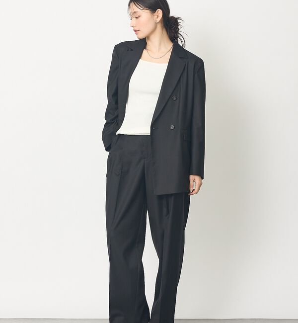 abahouse mavie「【セットアップ対応】ライトメランジダブルジャケット/長袖/シーズンレス」|その他|