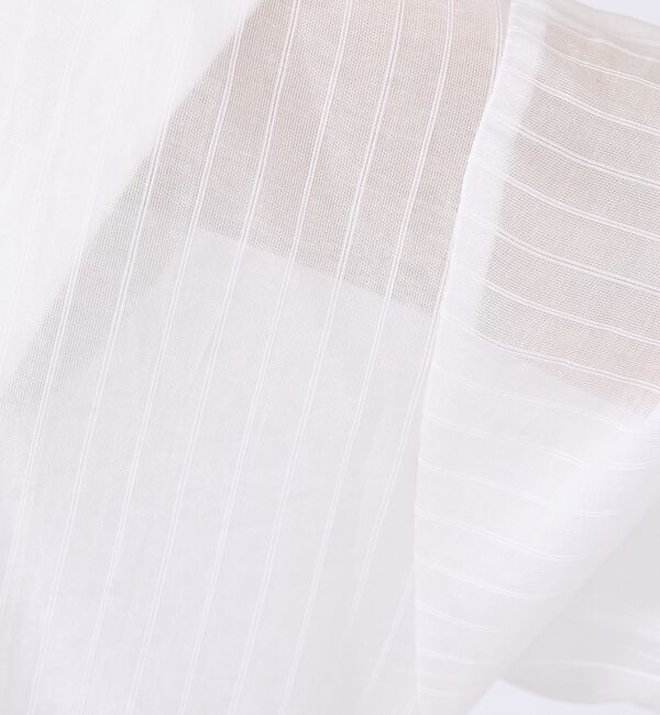 abahouse mavie「【やわらかに透ける】シアーストライプシャツ」|シャツ・ブラウス|