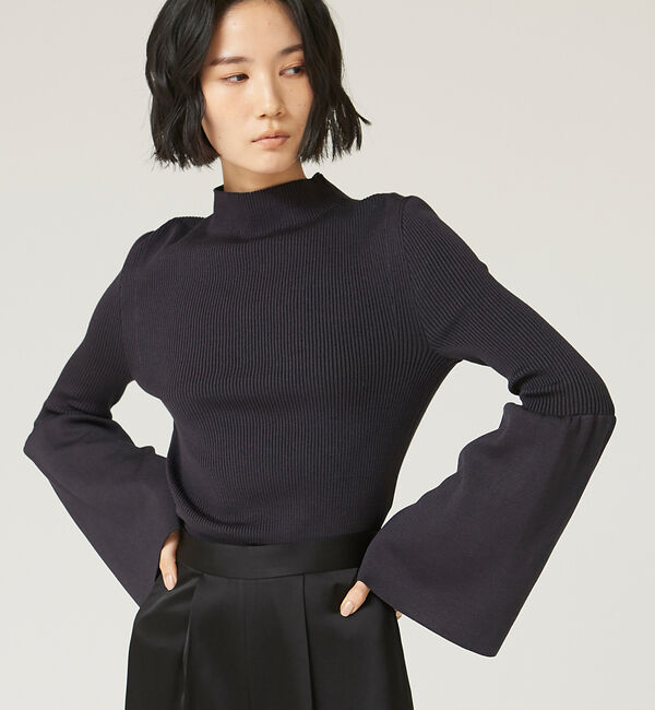 The Store by C' 「【COCUCA】グロスニットプルオーバー」|ニット・セーター|ブラック