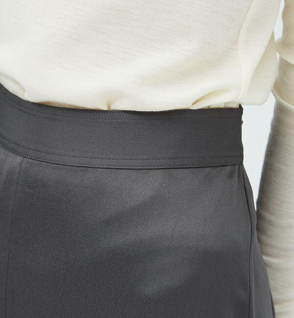 The Store by C' 「【TOTEME】フロントスリットサテンミディスカート」|スカート|