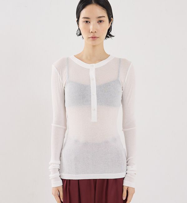 The Store by C' 「【COCUCA】ヘンリーリブプルオーバー」|Tシャツ・カットソー|