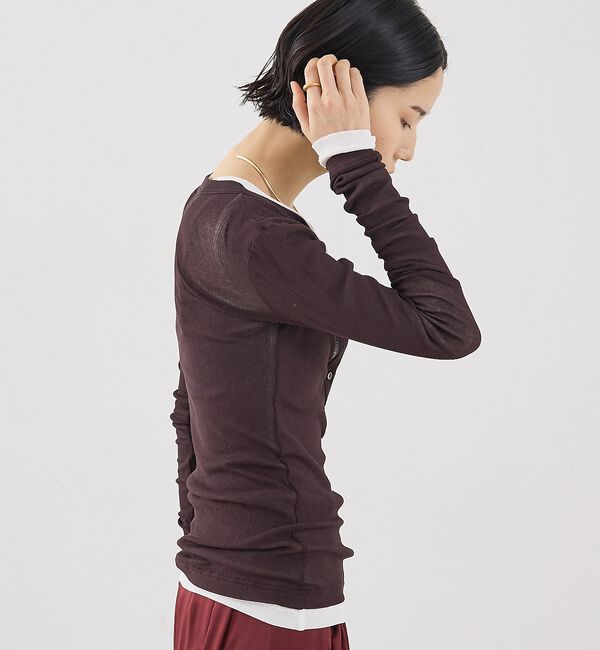 The Store by C' 「【COCUCA】ヘンリーリブプルオーバー」|Tシャツ・カットソー|