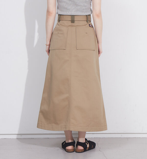NOMINE「【Dickiesコラボ 別注】ウエスト配色 ベルトチノロングスカート」|スカート|