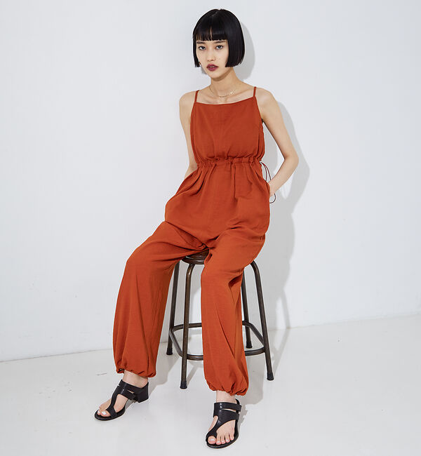 NOMINE「リネンライクオールインワンサロペット」|オールインワン|