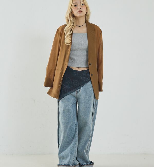 NOMINE「バックスリット シルキー シアー ジャケット」|その他|