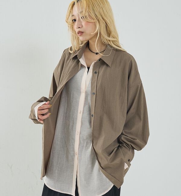 NOMINE「レイヤード シャツ」|シャツ・ブラウス|