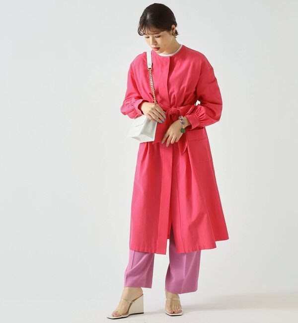 TIARA「バイカラーギャザーコート」|その他|