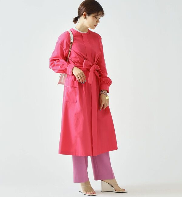 TIARA「バイカラーギャザーコート」|その他|