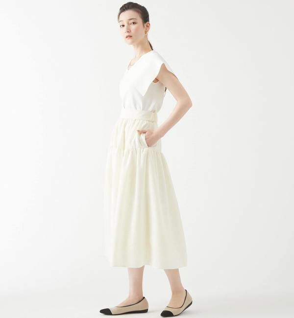 TIARA「ビッグカラーニット」|ニット・セーター|ホワイト