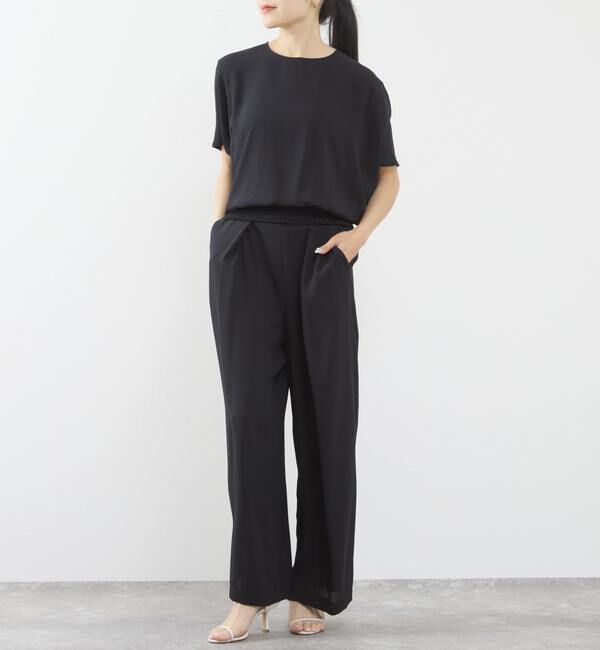 TIARA「センタープレスタックワイドパンツ（セットアップ可）」|その他|