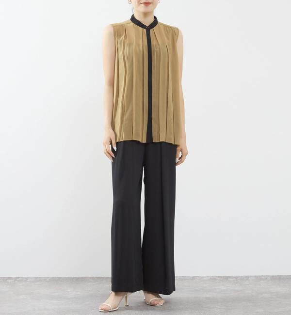 TIARA「センタープレスタックワイドパンツ（セットアップ可）」|その他|