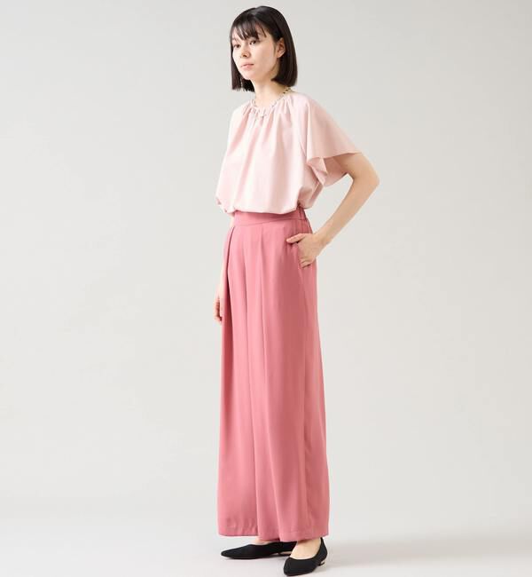 TIARA「センタープレスタックワイドパンツ（セットアップ可）」|その他|