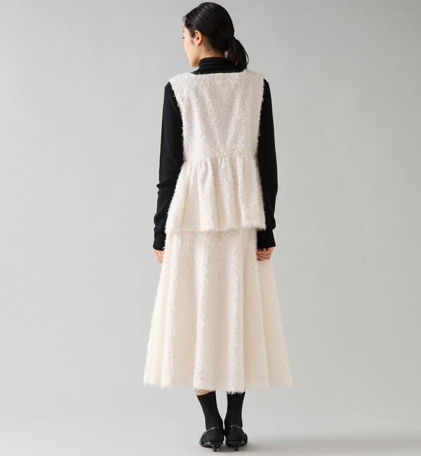 TIARA「チュールフェザーペプラムベスト」|ベスト・ジレ|