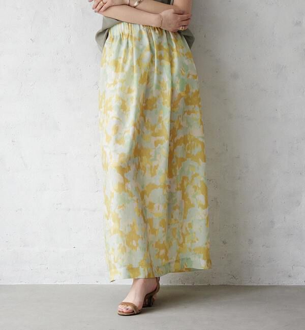 Liesse「カラーペイントスカート」|スカート|イエロー
