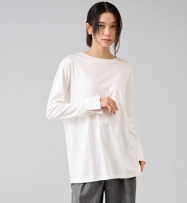 Liesse「袖口カフスカットソー」|Tシャツ・カットソー|ホワイト