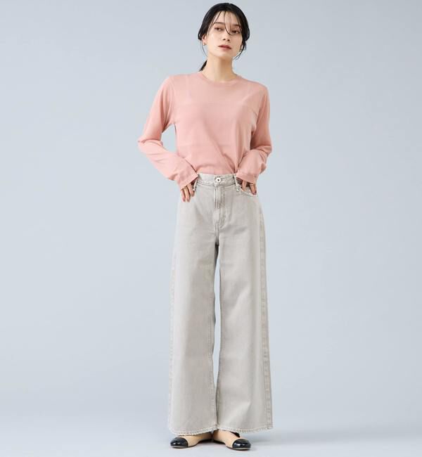 Liesse「ロングスリーブシアーニット」|ニット・セーター|