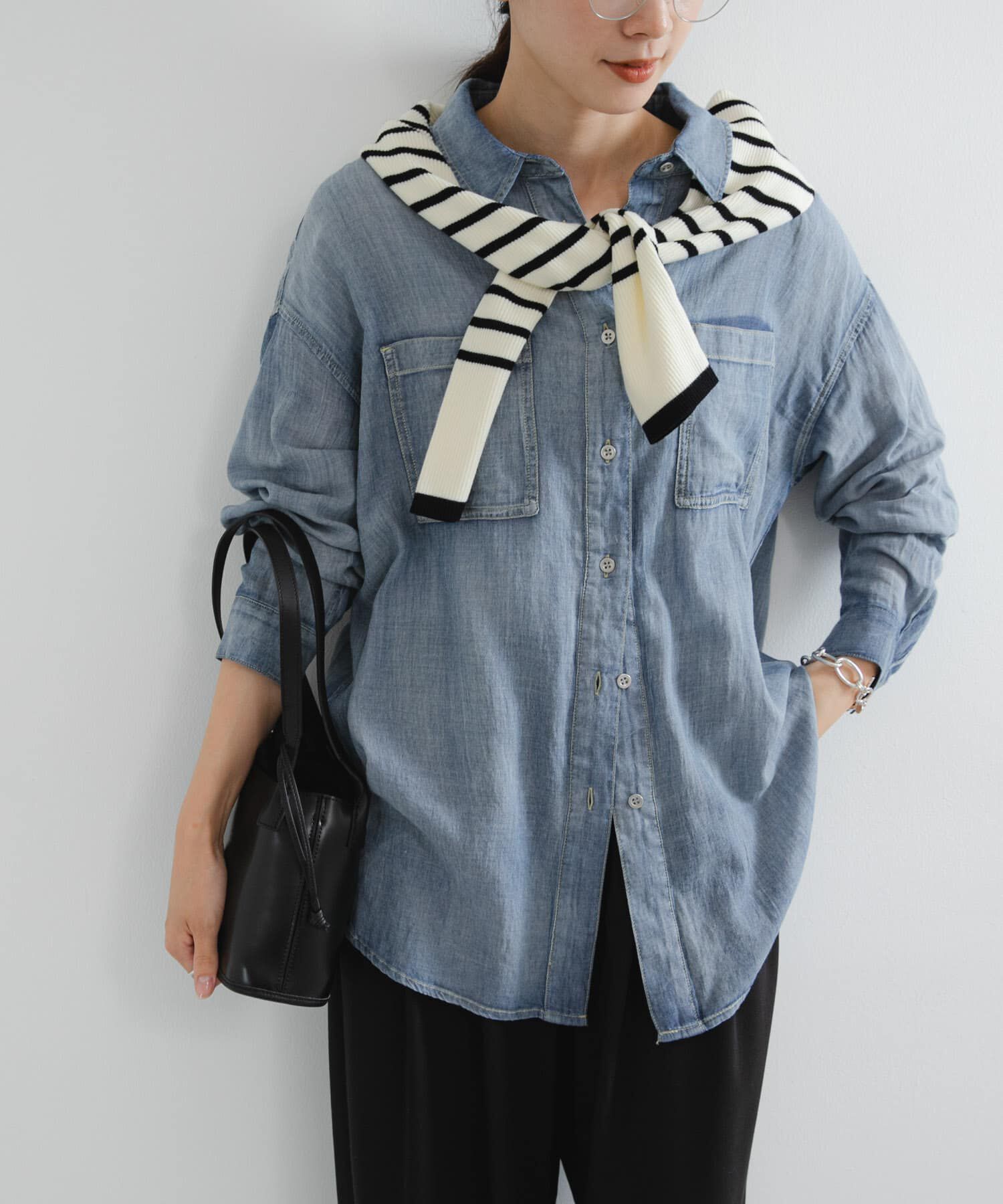 URBAN RESEARCH「シアーデニムシャツ」|シャツ・ブラウス|