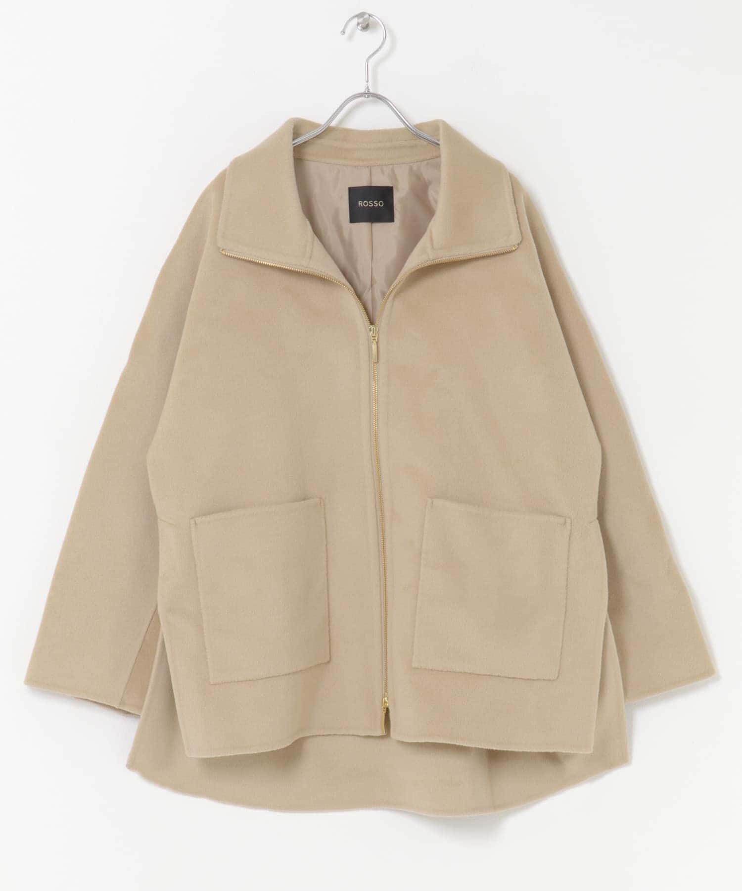 URBAN RESEARCH ROSSO「ダブルジップリバーコート」|ノーカラーコート|