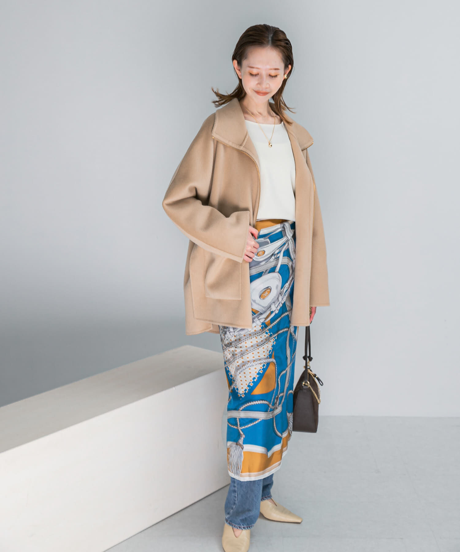 URBAN RESEARCH ROSSO「ダブルジップリバーコート」|ノーカラーコート|