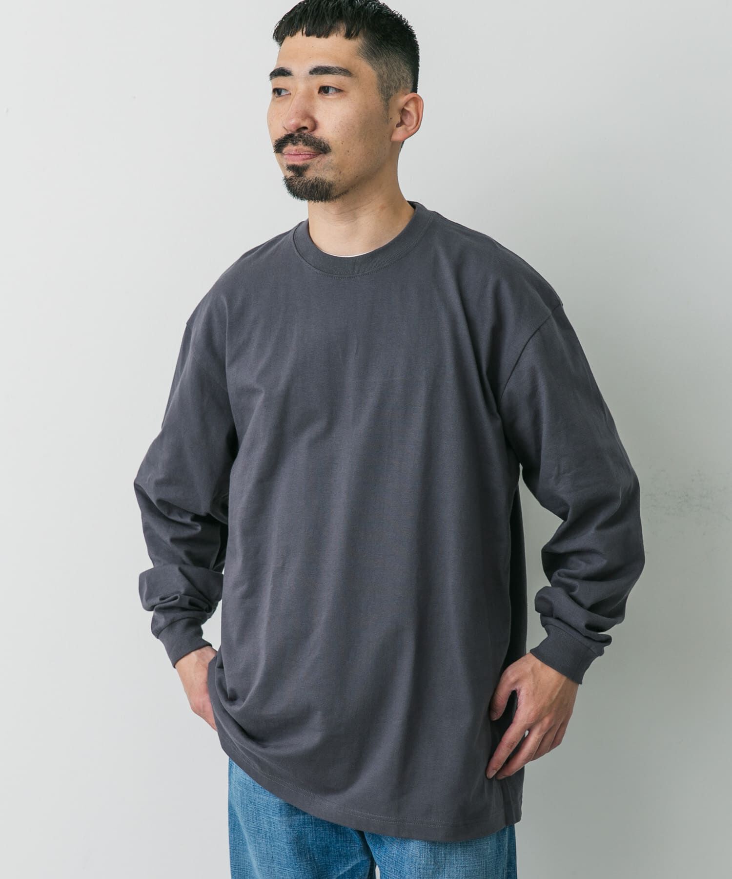 URBAN RESEARCH DOORS「『別注』HANES&times;DOORS　BEEFY-T DOORS FIT LONG-SLEEVE」|Tシャツ・カットソー|