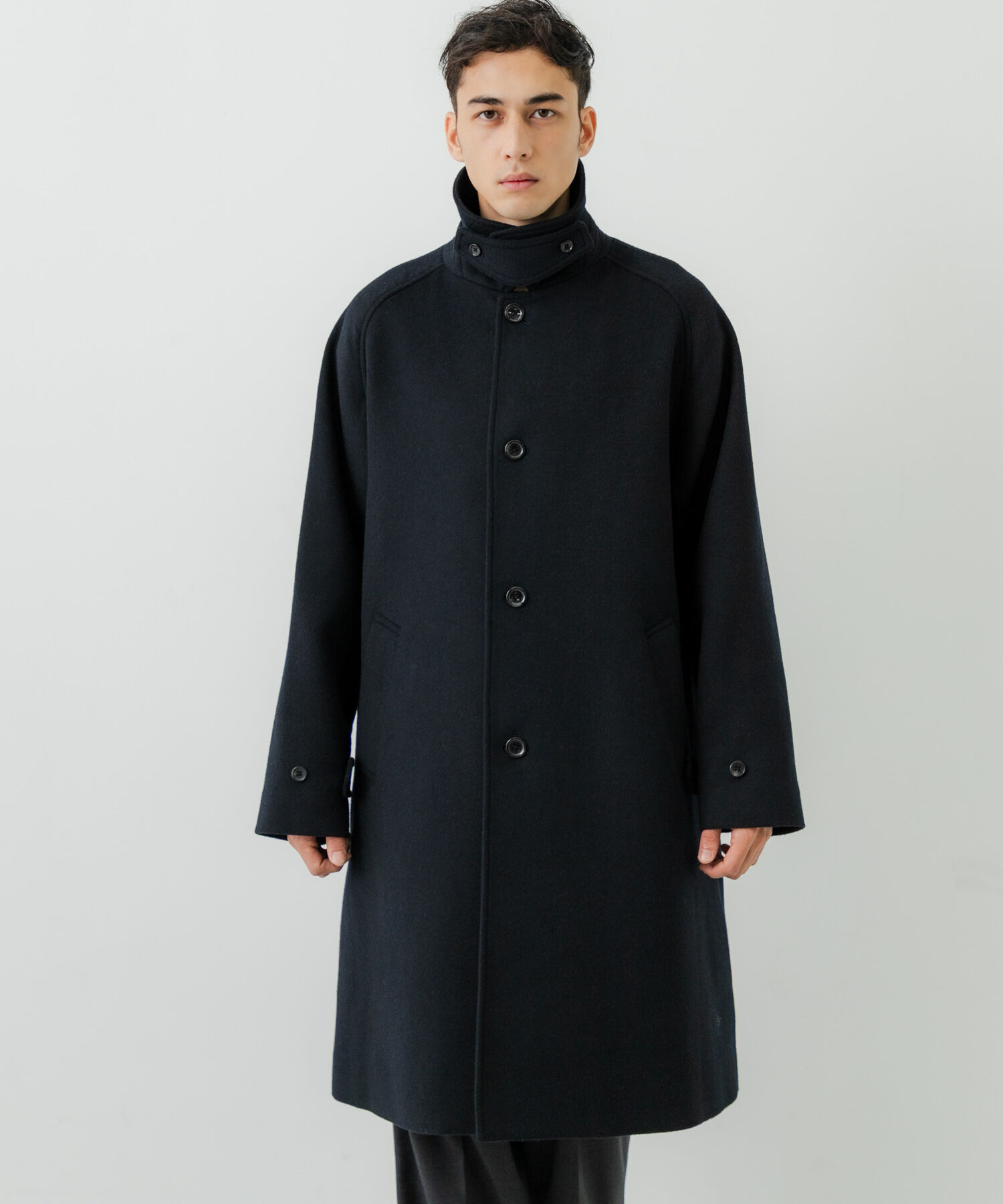 URBAN RESEARCH「WOOL BAL COLLAR COAT」|ステンカラーコート|