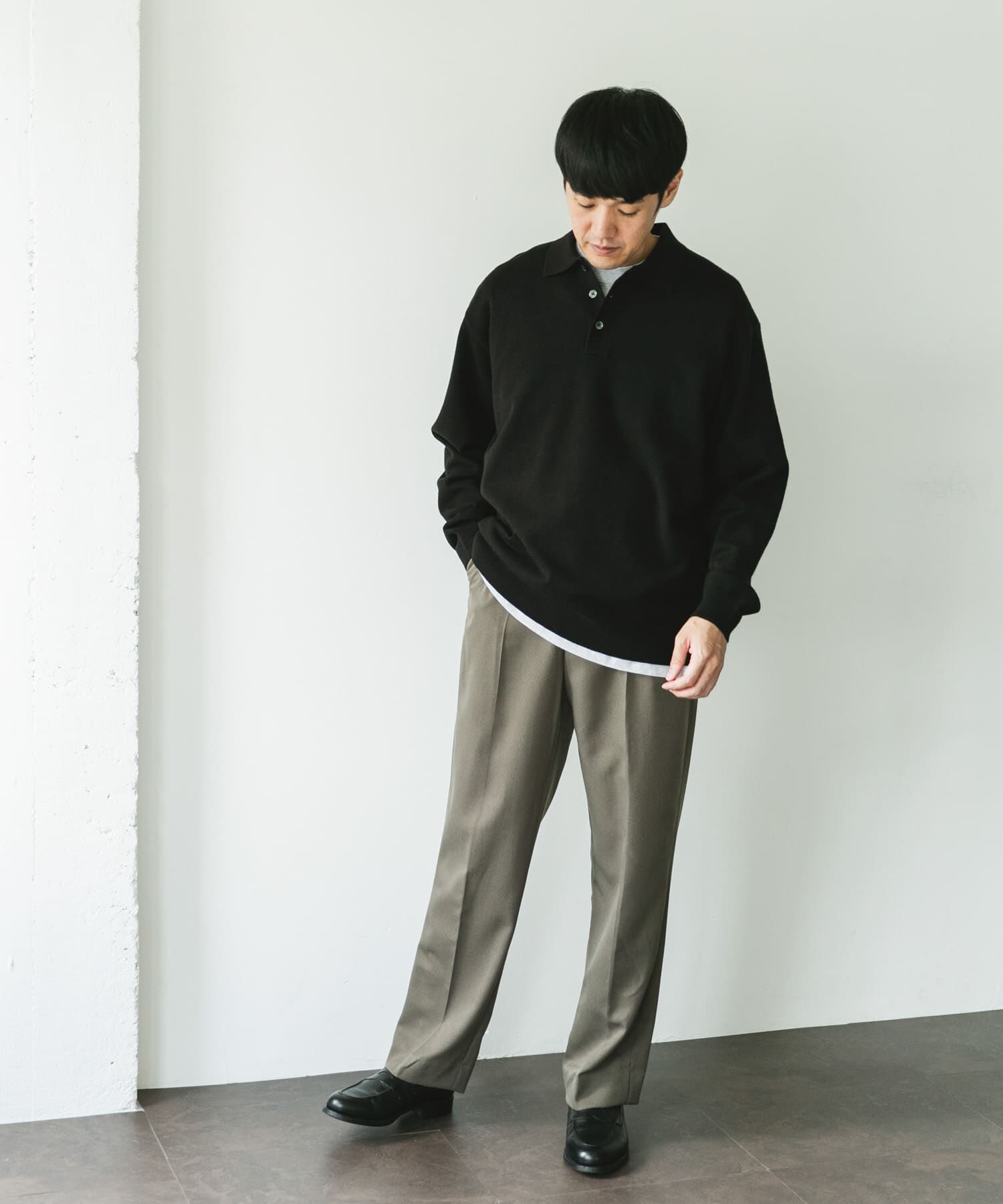 URBAN RESEARCH DOORS「『XLサイズ/WEB限定/仁村紗和さん着用』『UR TECH 200日ニット』 ポロシャツ」|ポロシャツ|