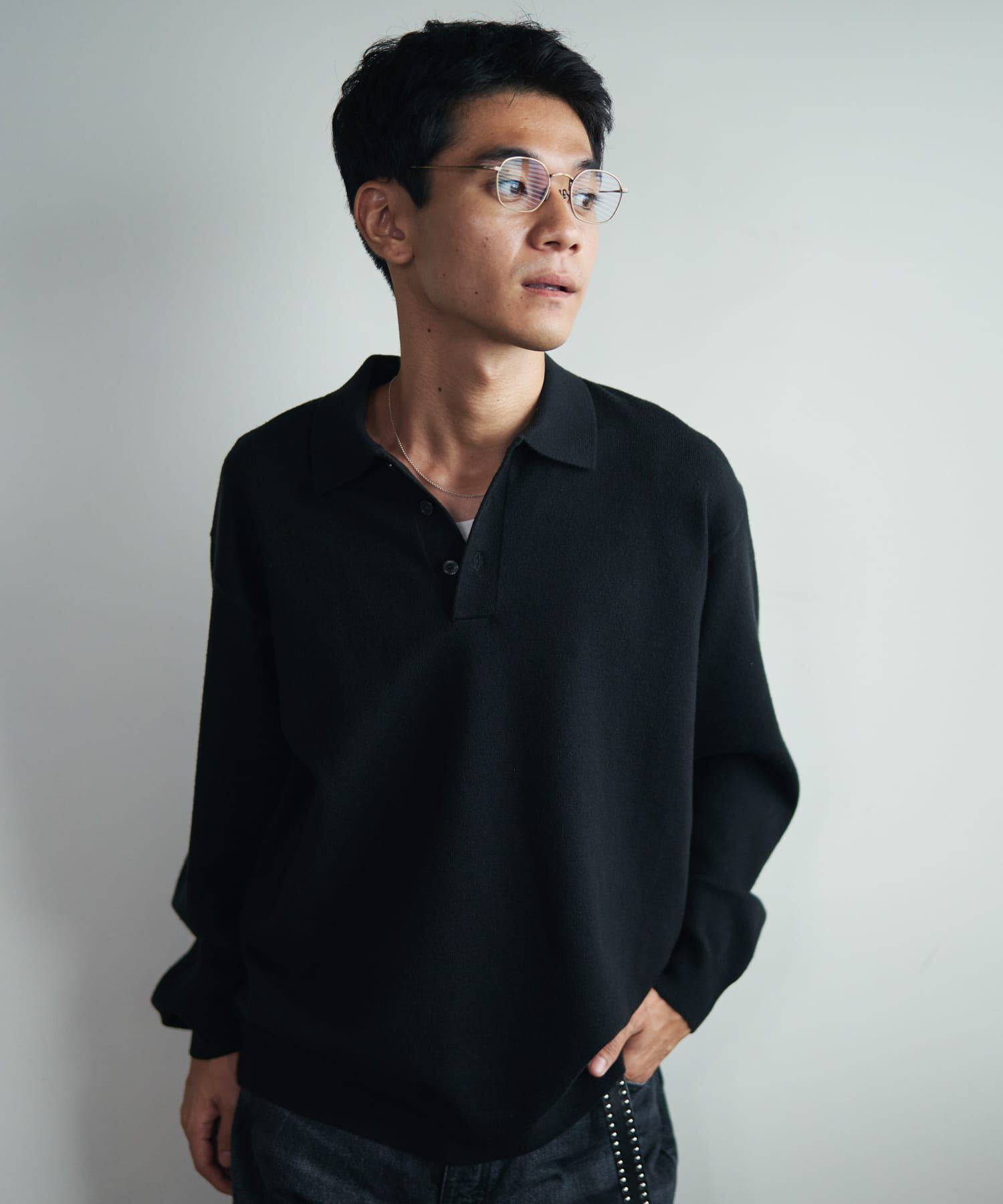 URBAN RESEARCH DOORS「『XLサイズ/WEB限定/仁村紗和さん着用』『UR TECH 200日ニット』 ポロシャツ」|ポロシャツ|