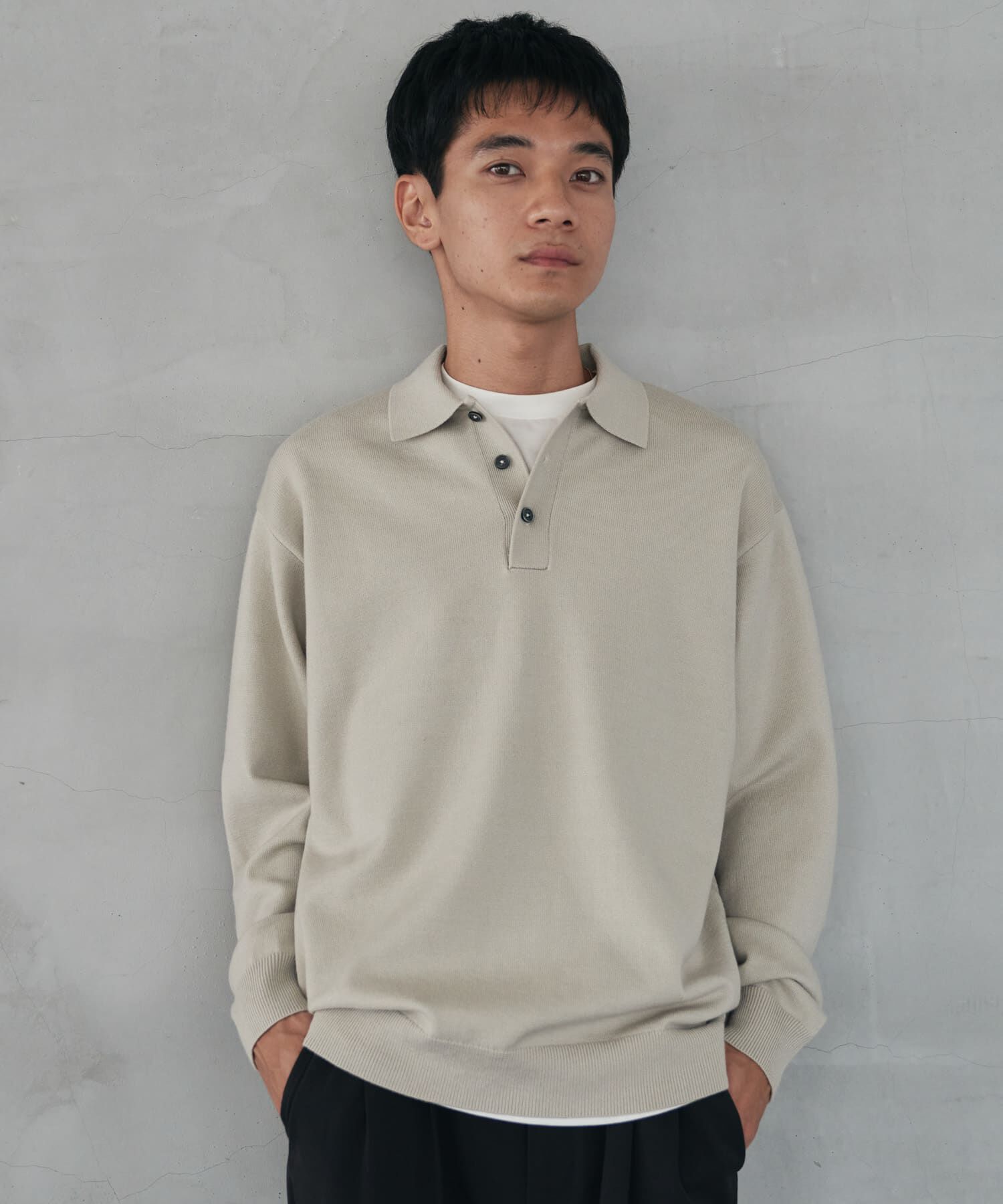 URBAN RESEARCH DOORS「『XLサイズ/WEB限定/仁村紗和さん着用』『UR TECH 200日ニット』 ポロシャツ」|ポロシャツ|