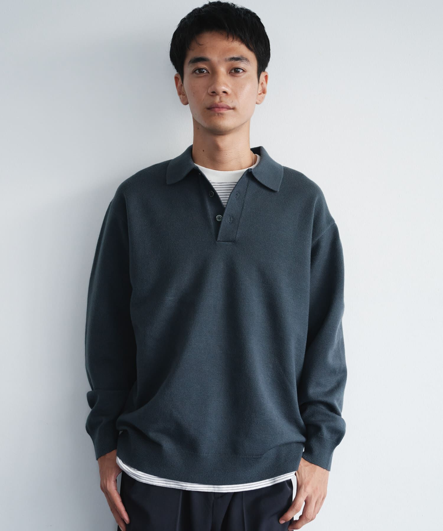 URBAN RESEARCH DOORS「『XLサイズ/WEB限定/仁村紗和さん着用』『UR TECH 200日ニット』 ポロシャツ」|ポロシャツ|