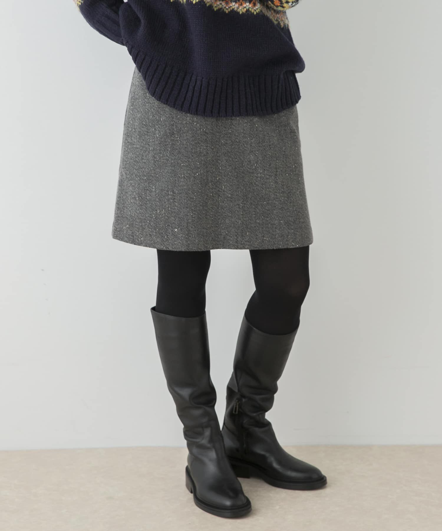 URBAN RESEARCH ROSSO「F by ROSSO　ヘリンボンツイードスカート風キュロット」|その他|