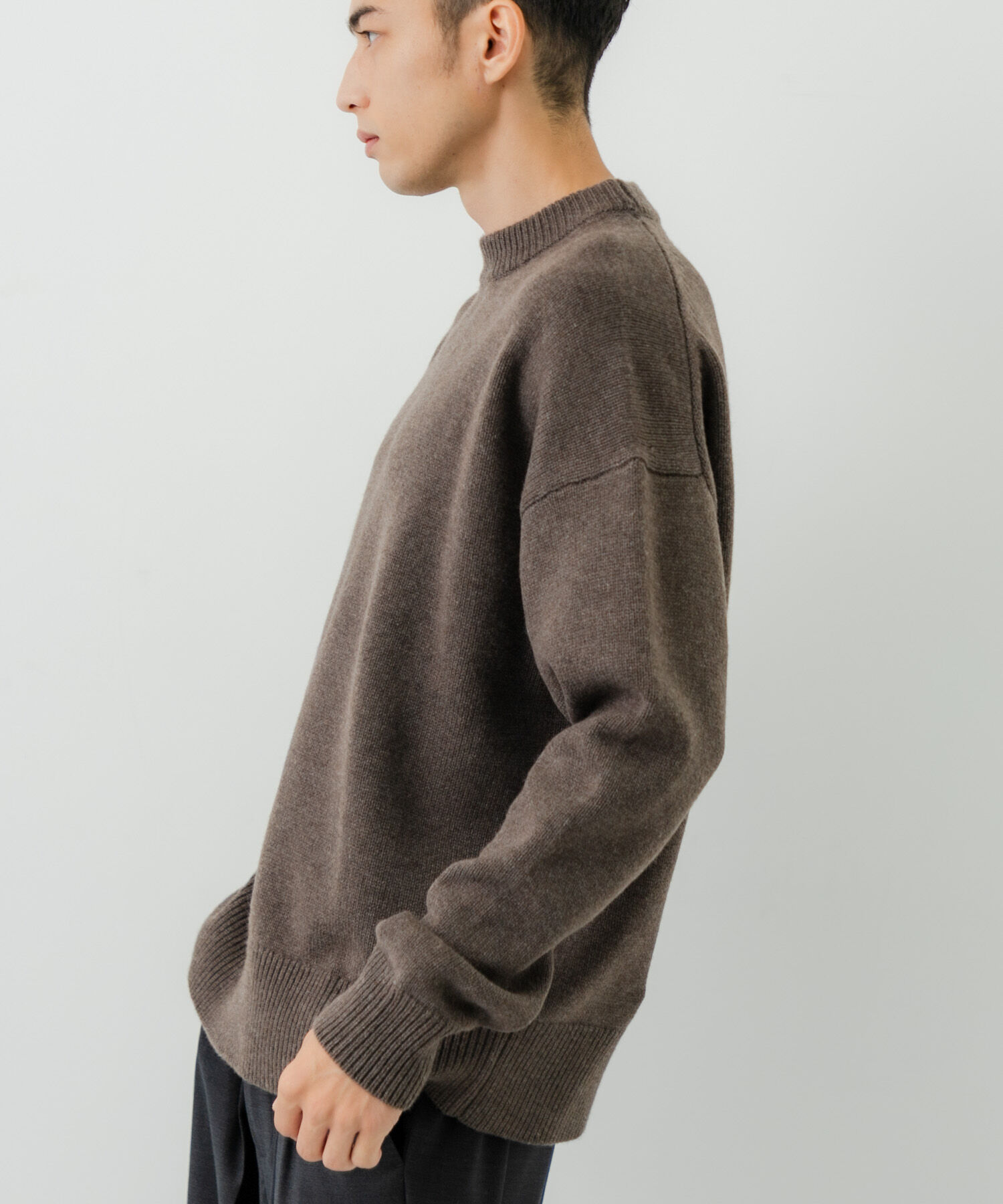 URBAN RESEARCH「new basic　WOOL CASHMERE CHUNKY SWEATER」|ニット・セーター|