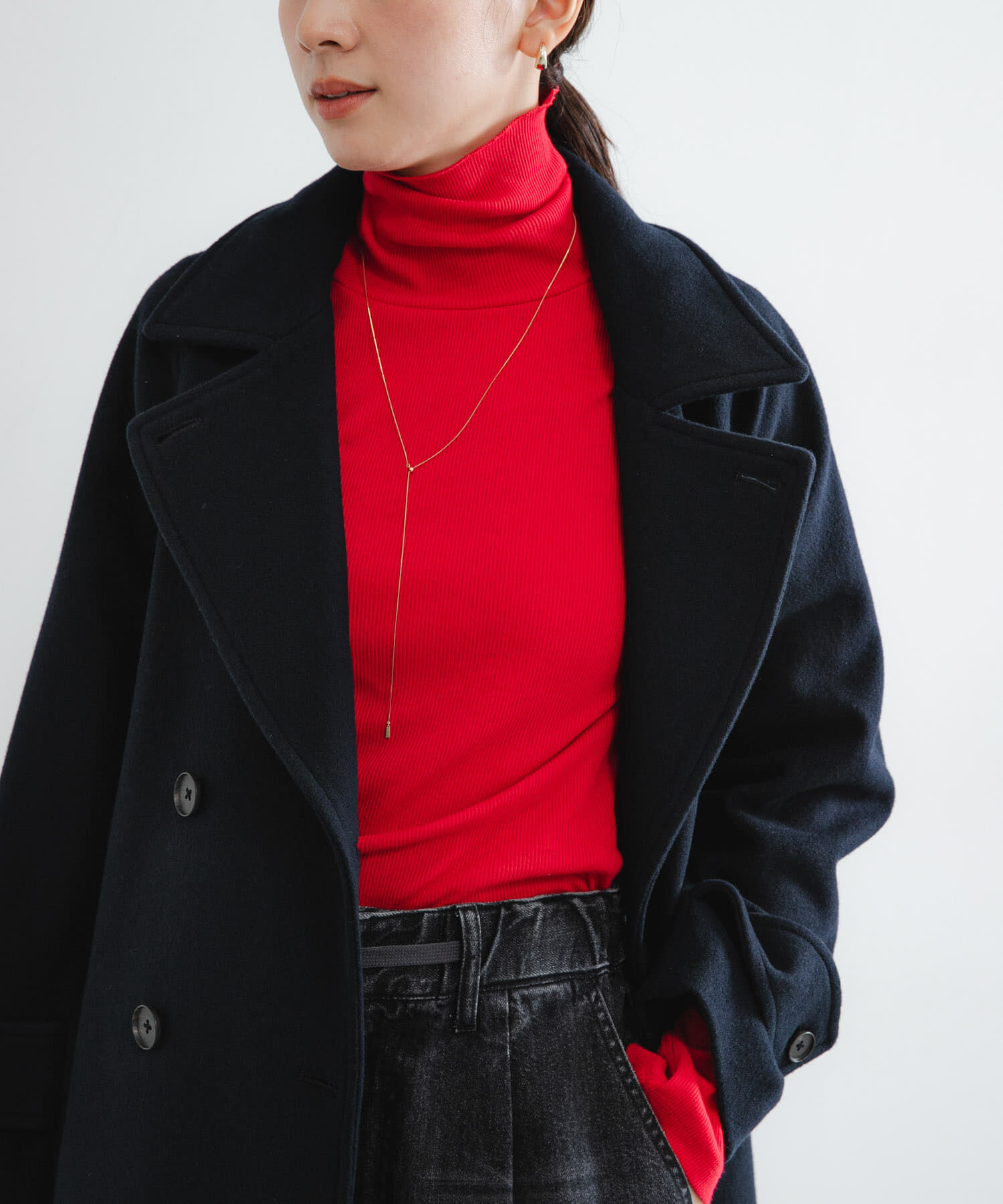 URBAN RESEARCH「『UR TECH』裏起毛タートルネックカットソー」|Tシャツ・カットソー|