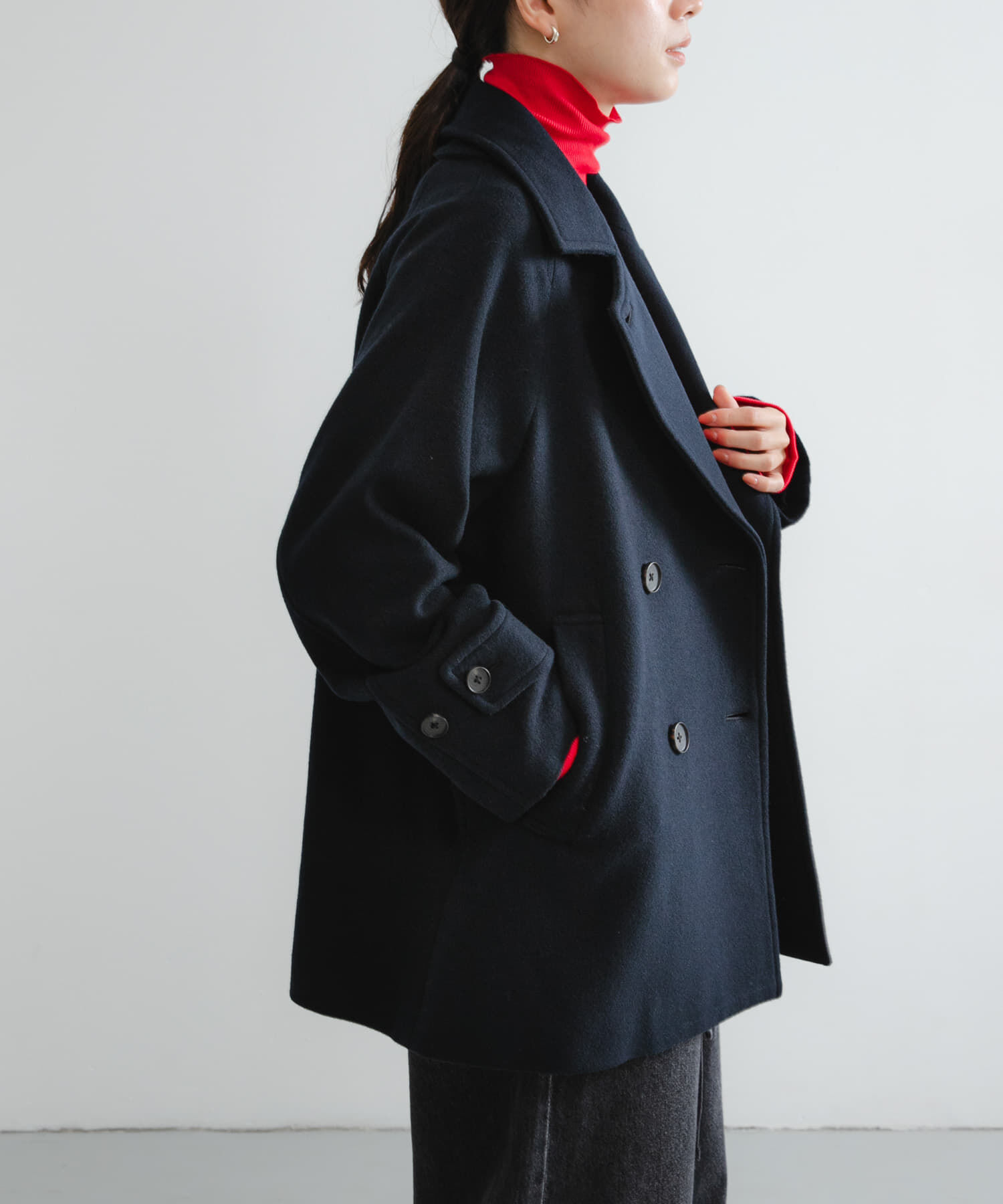 URBAN RESEARCH「『UR TECH』裏起毛タートルネックカットソー」|Tシャツ・カットソー|