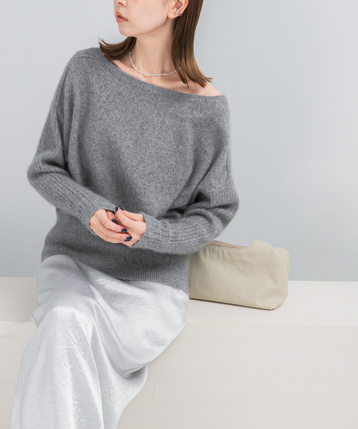 URBAN RESEARCH ROSSO「エアリーニット2WAYネックプルオーバー」|ニット・セーター|