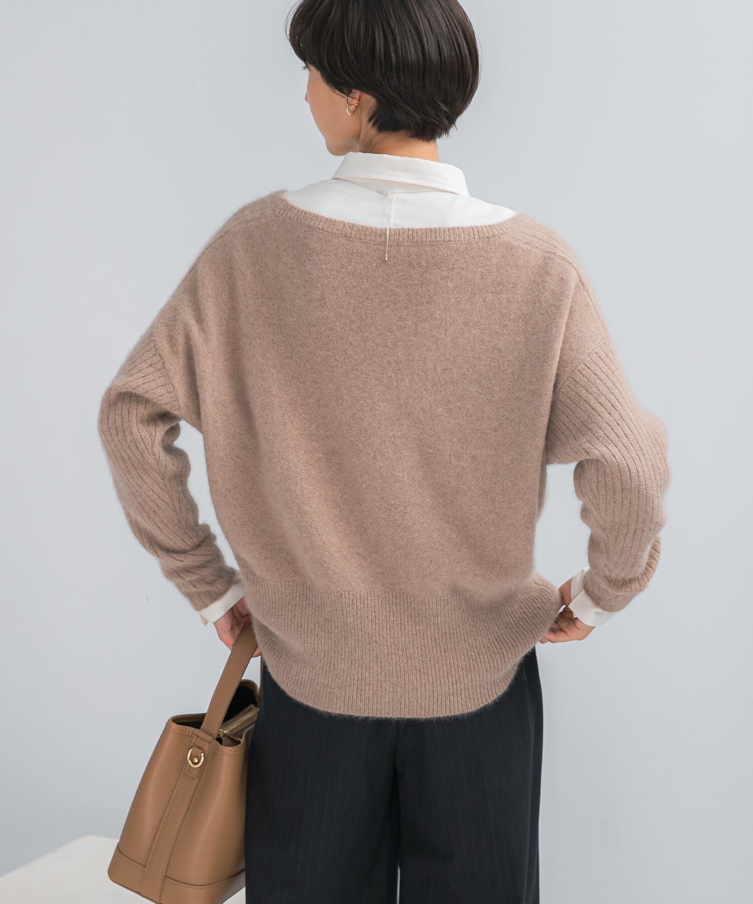 URBAN RESEARCH ROSSO「エアリーニット2WAYネックプルオーバー」|ニット・セーター|