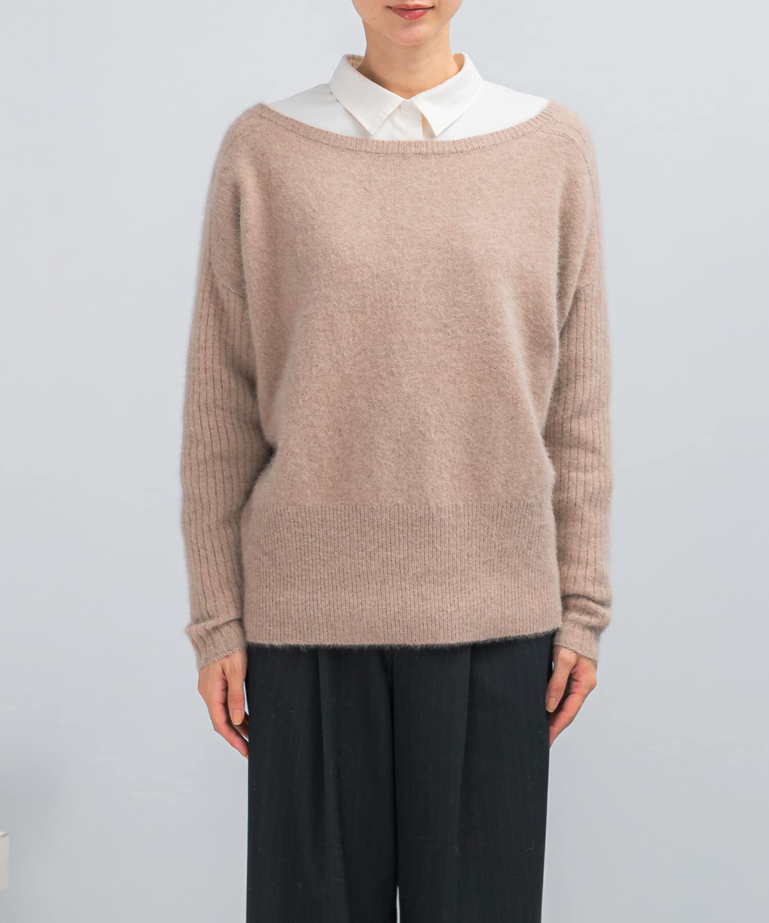 URBAN RESEARCH ROSSO「エアリーニット2WAYネックプルオーバー」|ニット・セーター|