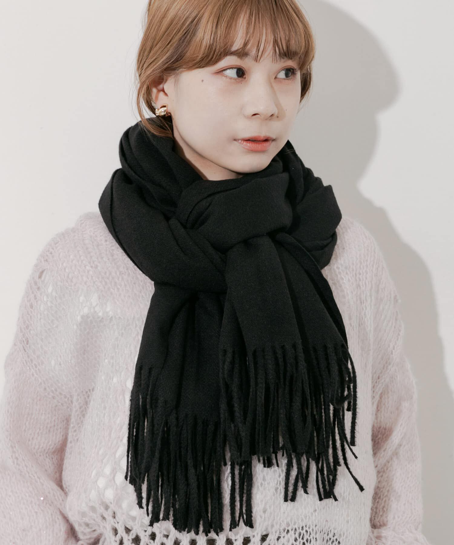 SMELLY「ムジシンプルマフラー」|マフラー|