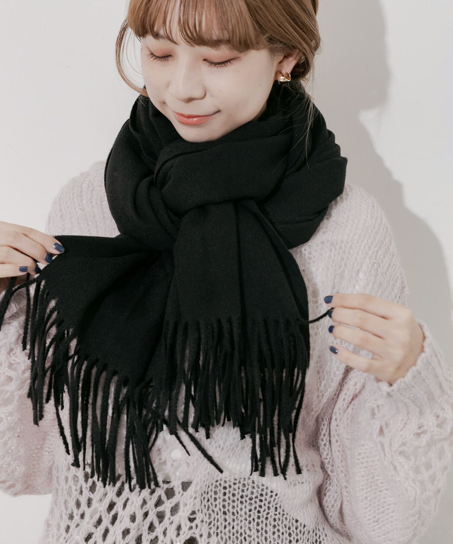 SMELLY「ムジシンプルマフラー」|マフラー|