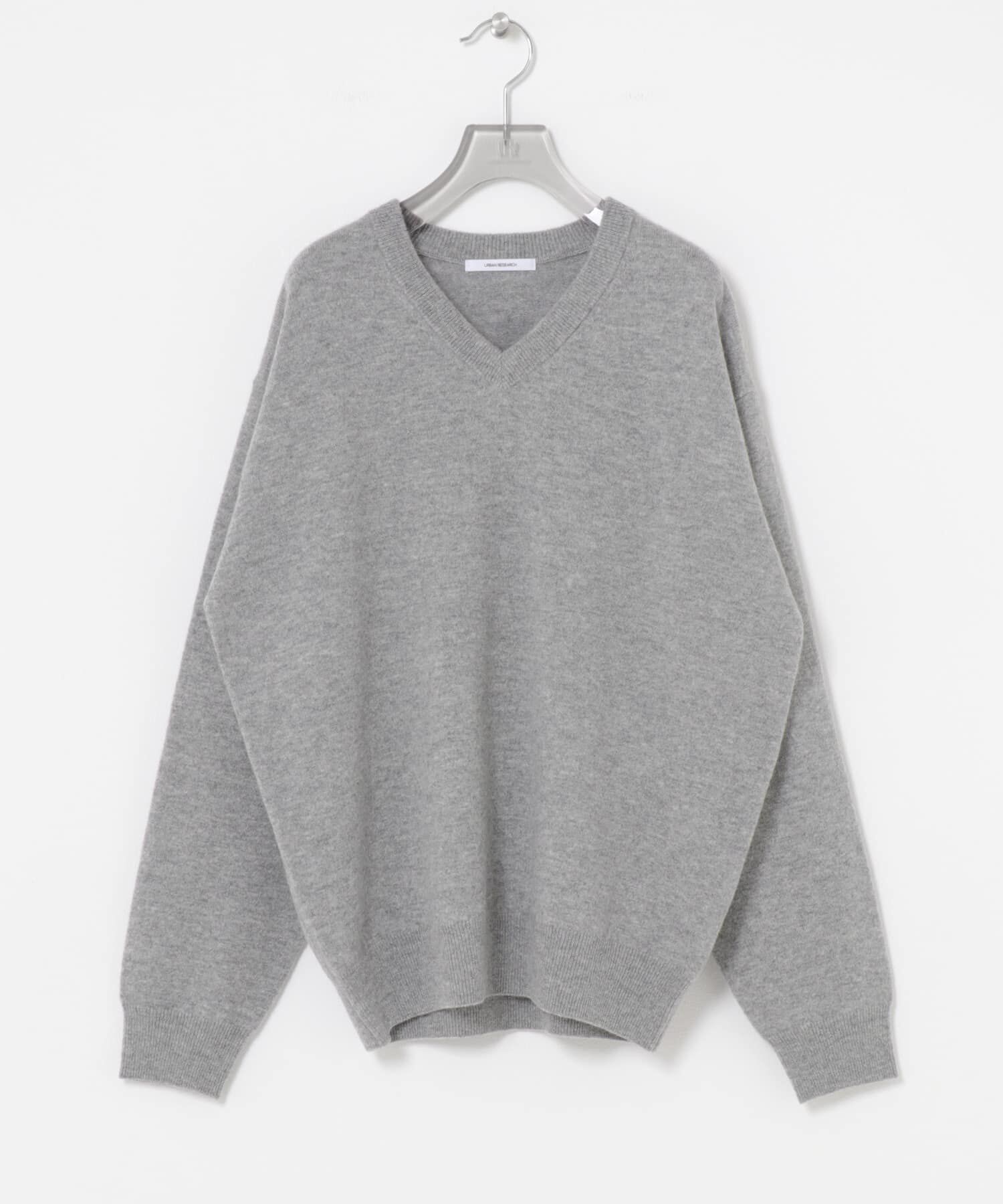 URBAN RESEARCH「ウール100 Vネックルーズソフトニット」|ニット・セーター|