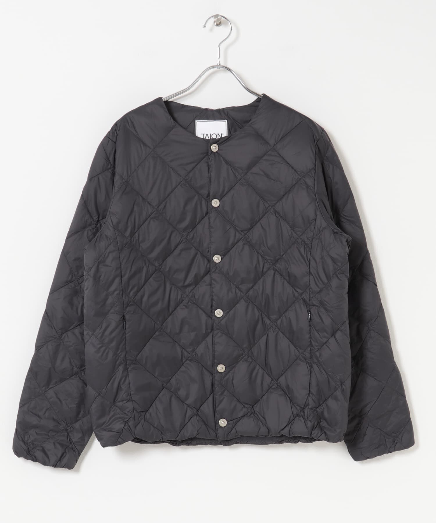 URBAN RESEARCH ROSSO「TAION　CREW NECK DOWN JACKET」|ダウン|チャコールグレー