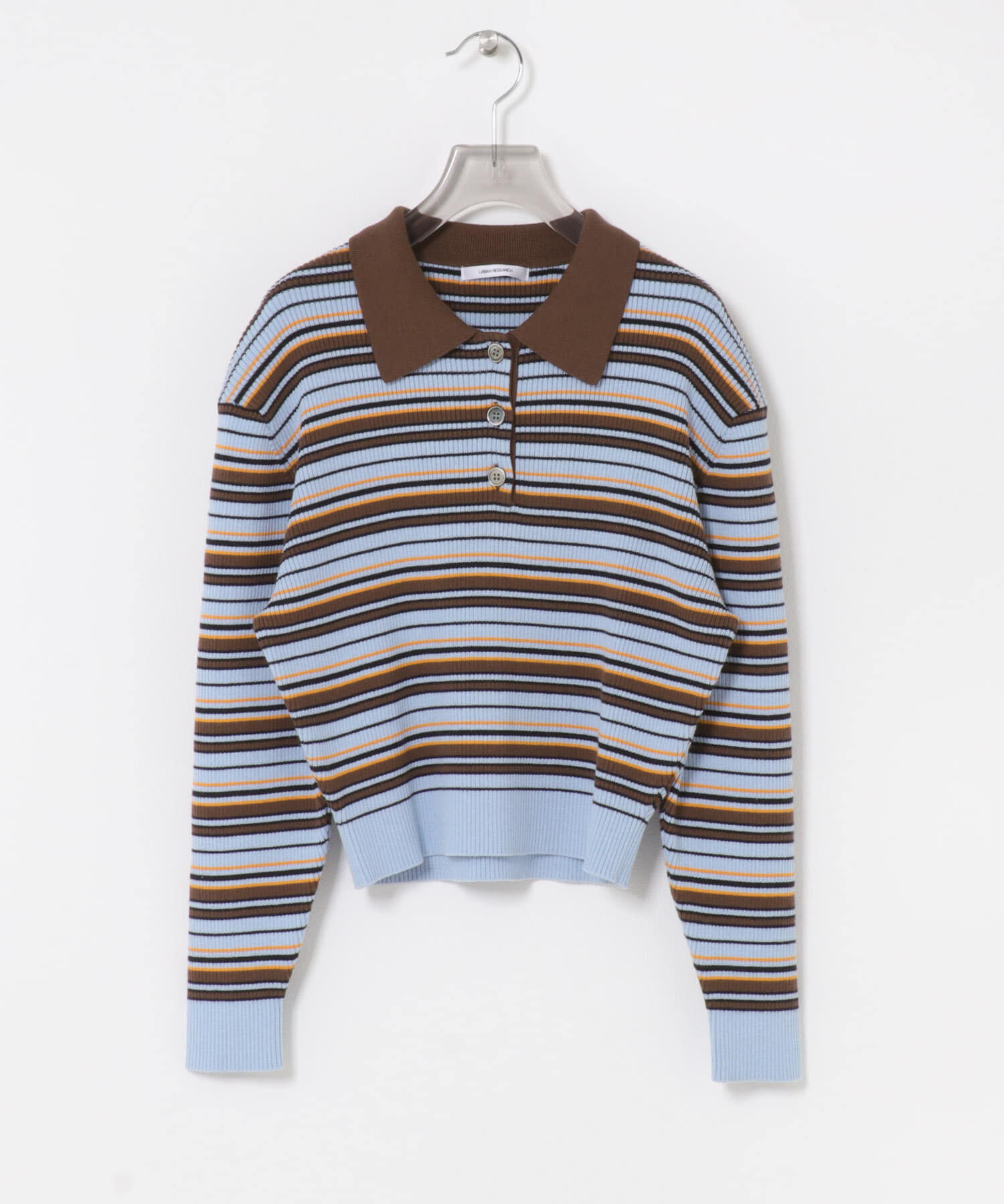 URBAN RESEARCH「コットンシルクポロ衿ニット」|ニット・セーター|